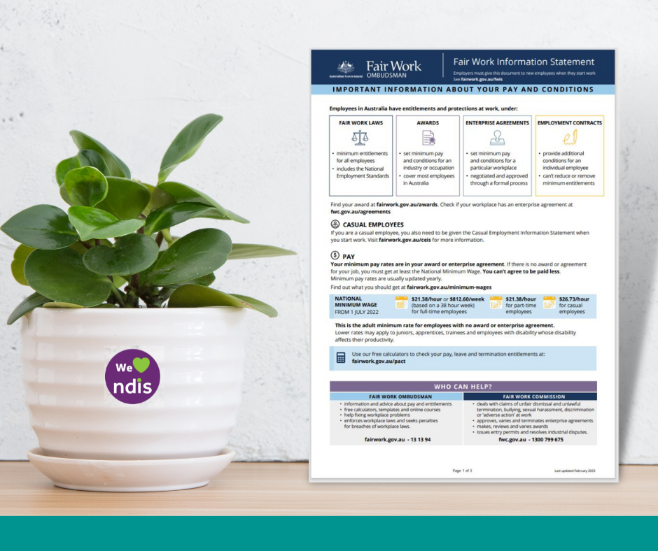Fair Work  - Pay & Conditions Information Statement