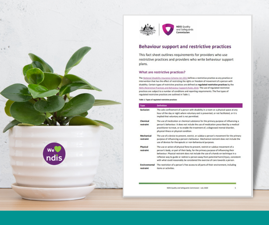 Ndis Commission - Behaviour Support & Restrictive Practices
