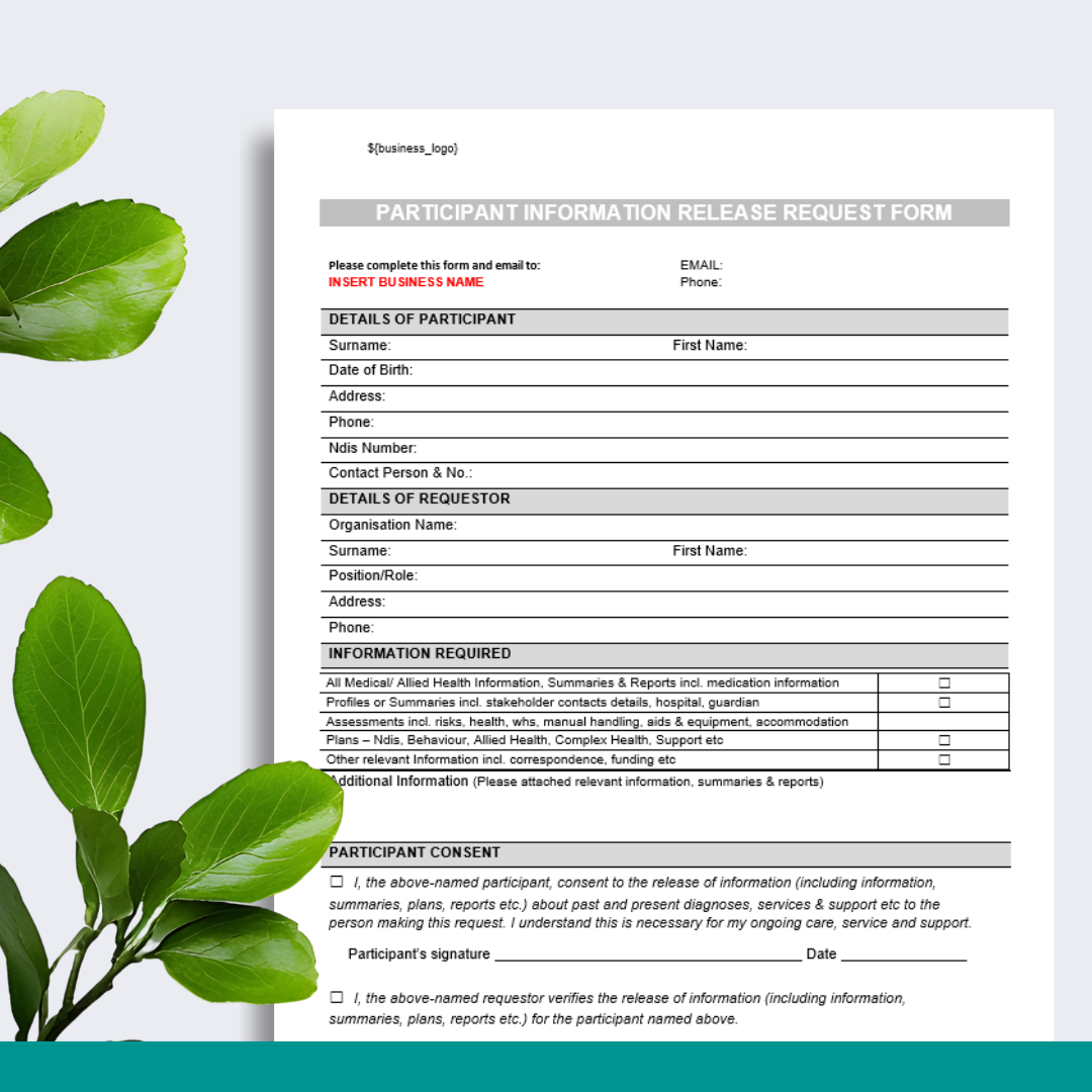 Participant Information Release Request Form