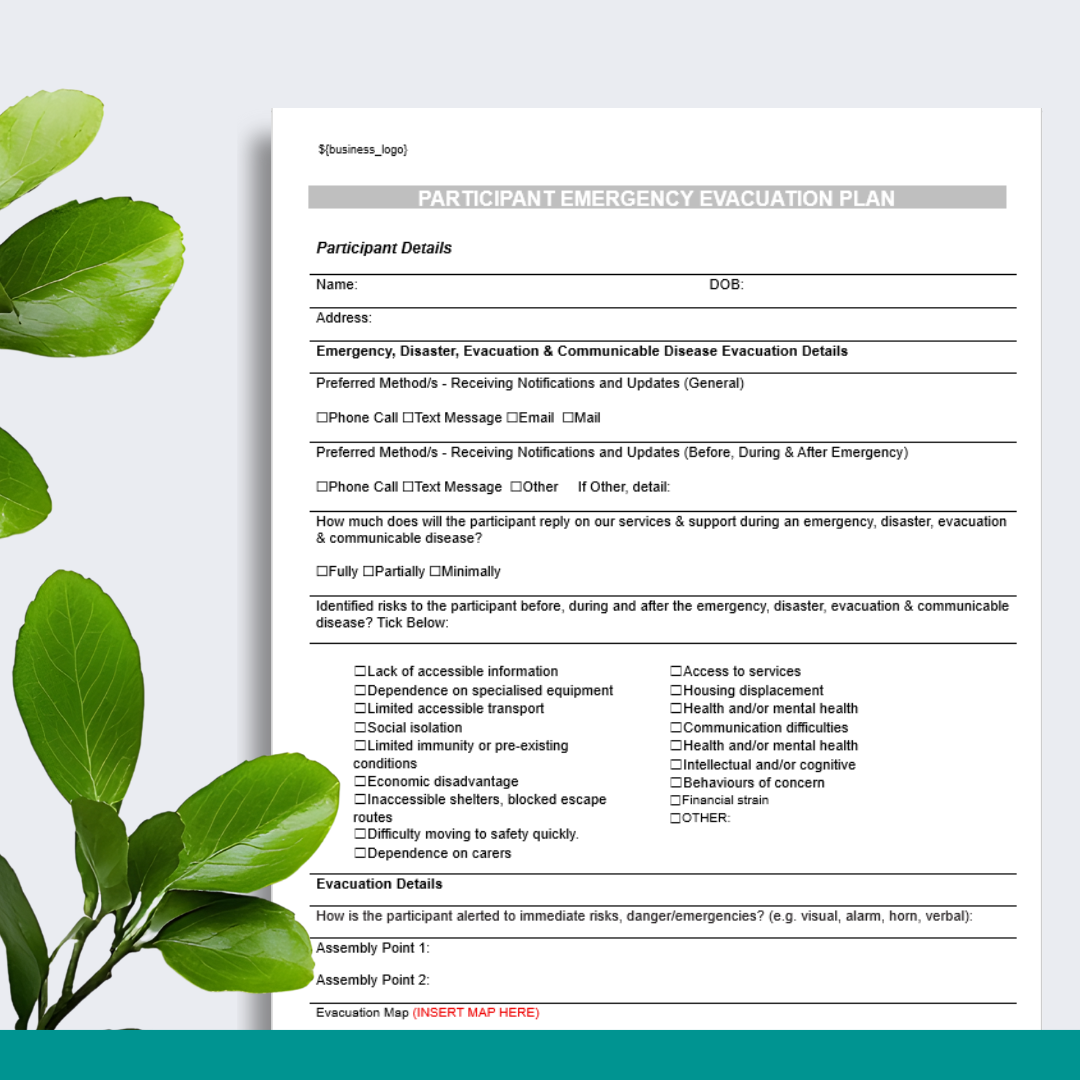 Participant Emergency Evacuation Plan