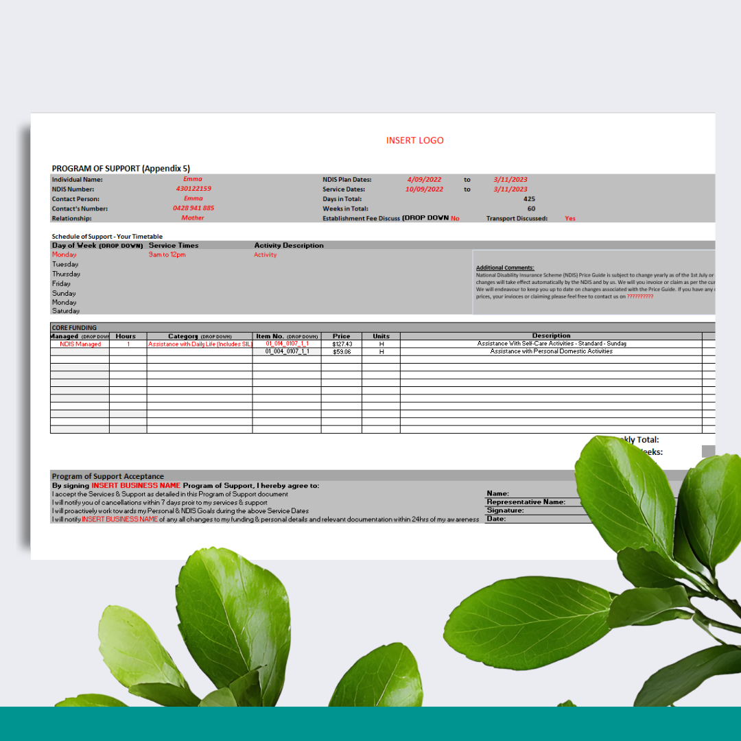 Program of Supports Agreement - Auto-generating 2025-26