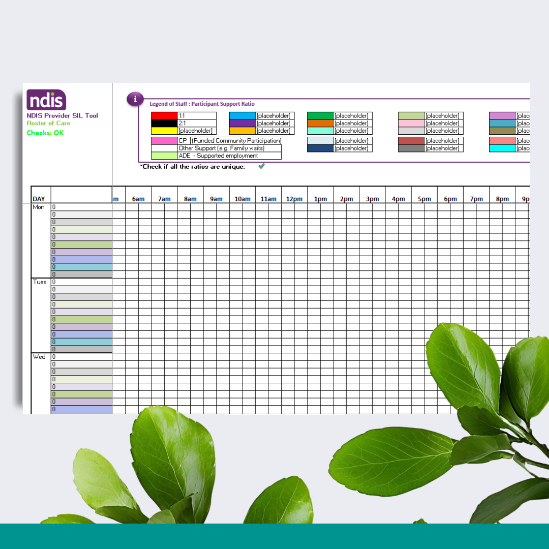 SIL Roster of Care Tool Form