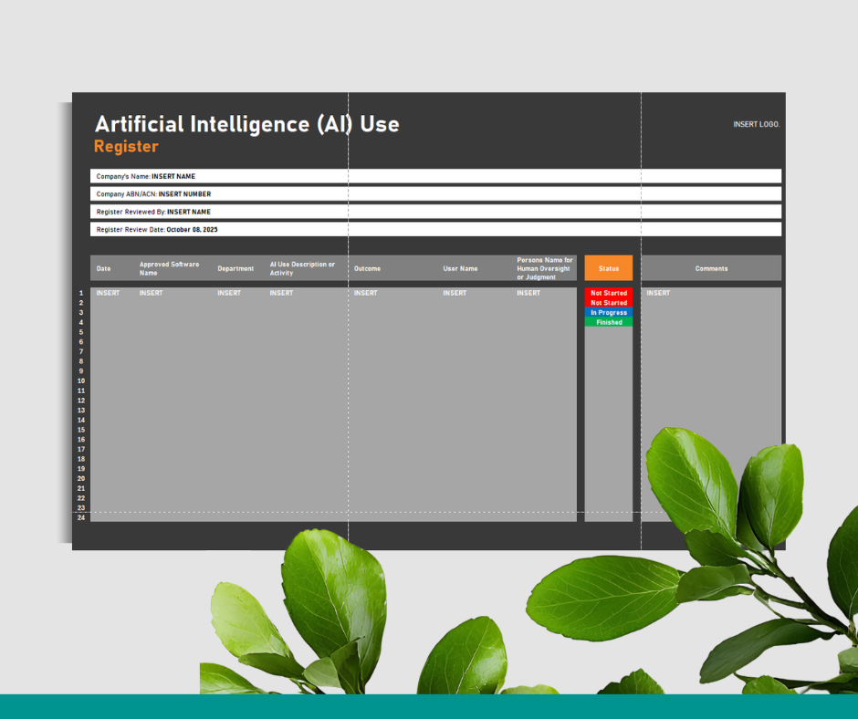 Artificial Intelligence (AI) Use Register
