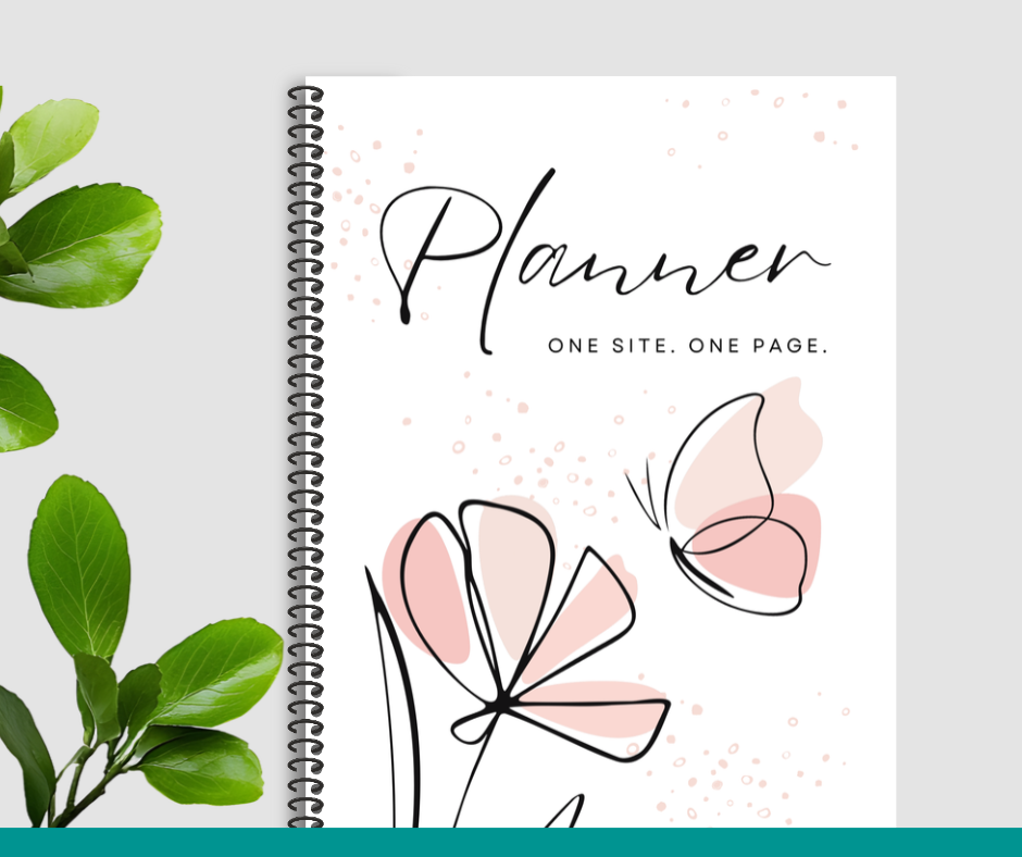 NDIS Participant or Site Communication Book & Daily Diary - Jan to Jun 2027 (Butterfly)