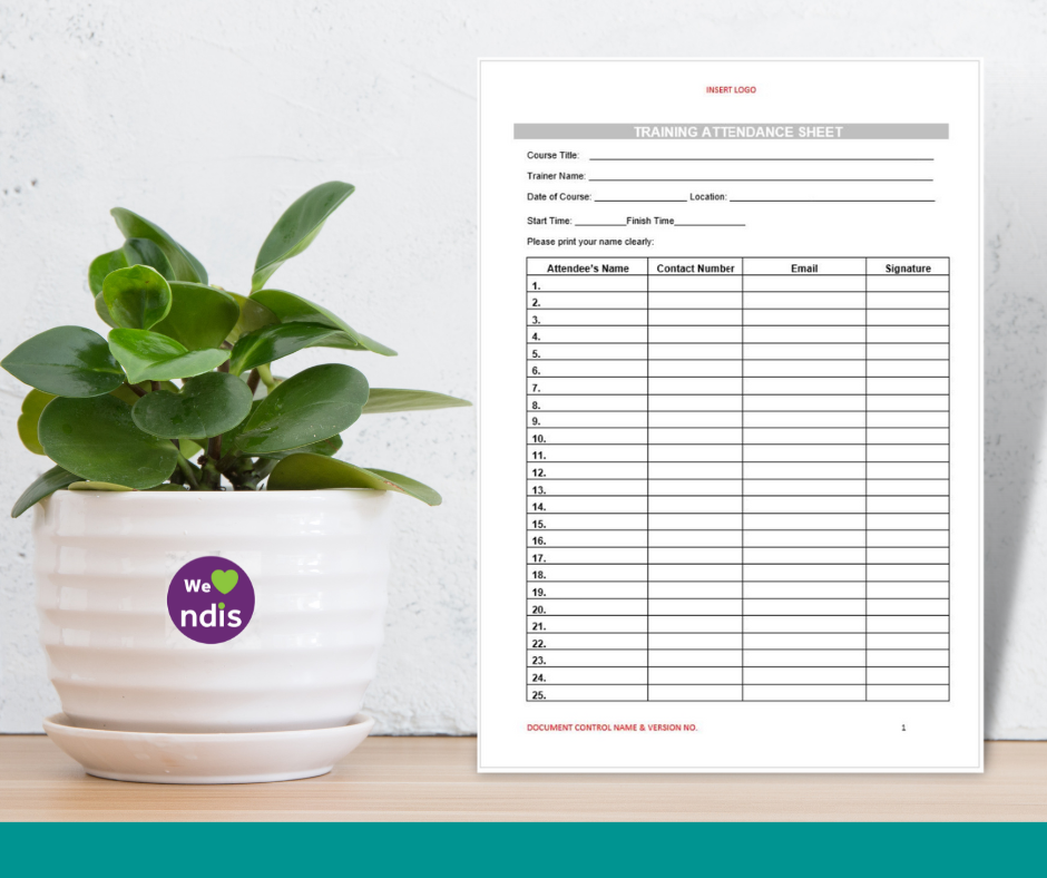 Training Attendance Sheet Form