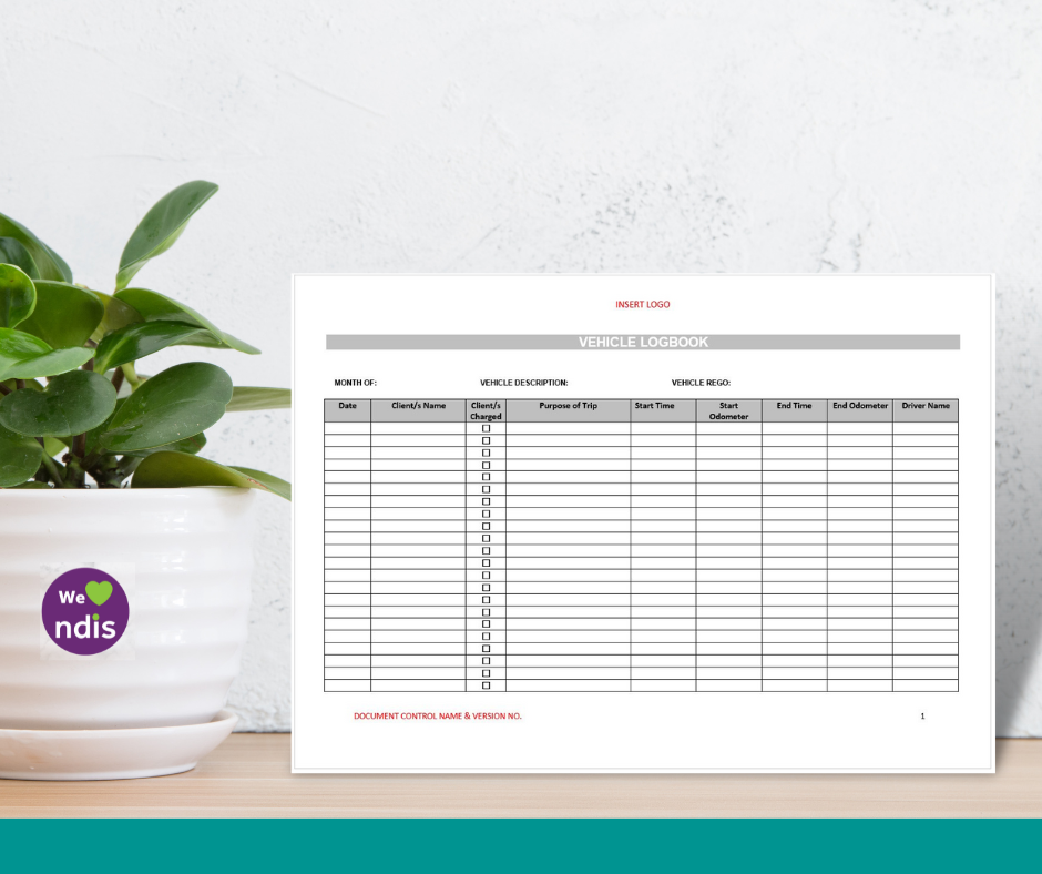 Vehicle Logbook Form