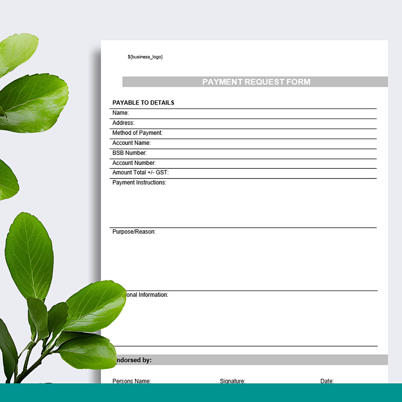 Payment Request Form