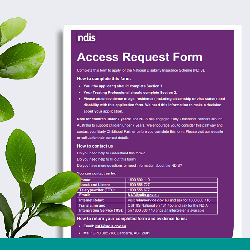 NDIS Access Request Form