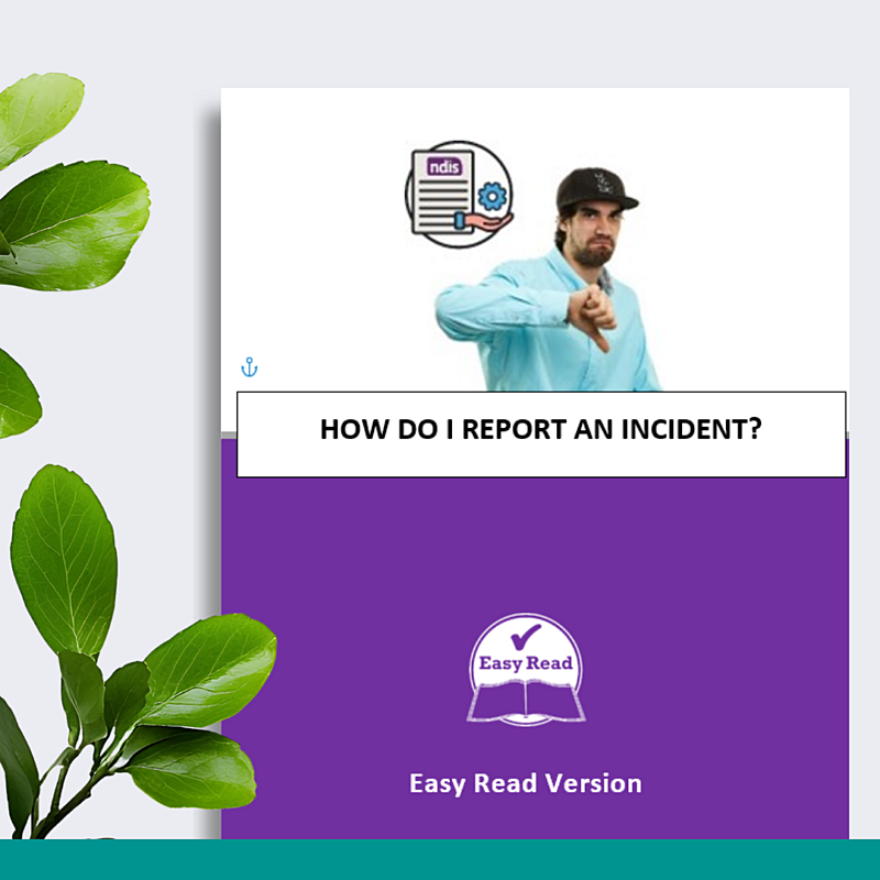Easy To Read - How To Report An Incident