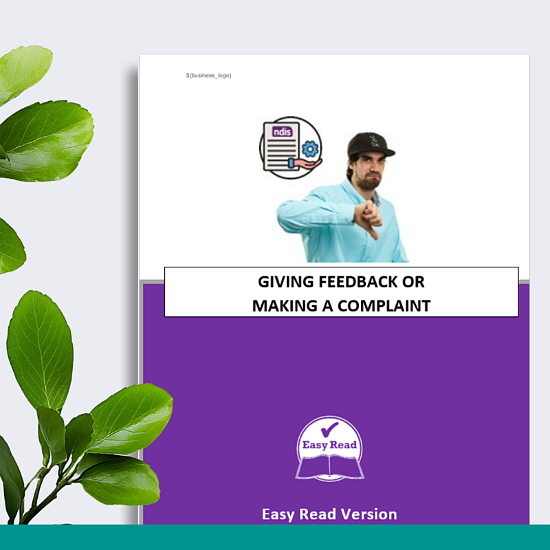 Easy To Read - Giving Feedback or Making a Complaint