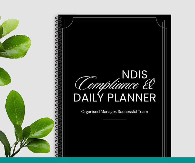NDIS Compliance & Daily Planner - Jan to Dec 2027 - Solid