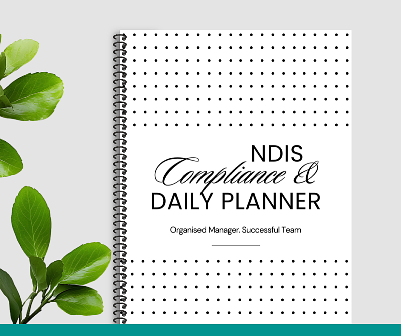 NDIS Compliance & Daily Planner - Jan to Dec 2027 - Dots