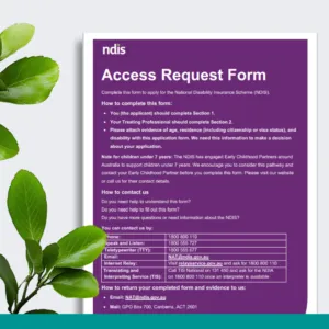 NDIS Access Request Form