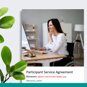 Participant Service Agreement Form