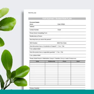 Participant Transition Plan