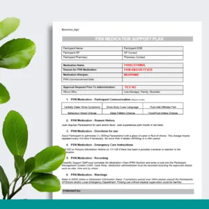 PRN Medication Support Plan