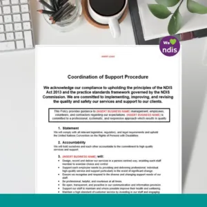 Coordination of Support Procedure