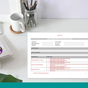 Safe-Work Instruction Plan - Blank