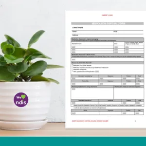 Medication Disposal Form