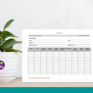 Drug of Addiction Daily Medication Count Form