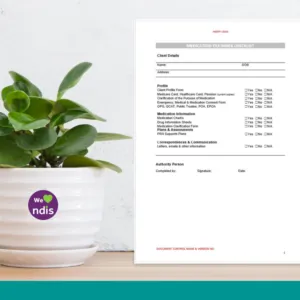 Medication File Index Form