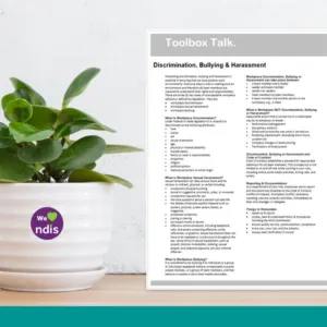 Discrimination, Bullying & Harassment Toolbox Talk