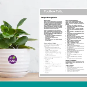 Fatigue Management Toolbox Talk