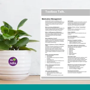 Medication Management Toolbox Talk