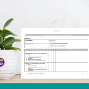 Interview Questions - Non Direct Support Staff Form