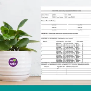 Functional Behavioural Assessment Form - Interview