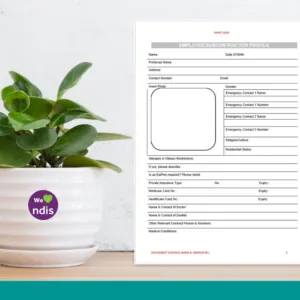 Employee/ Subcontractor Profile Form