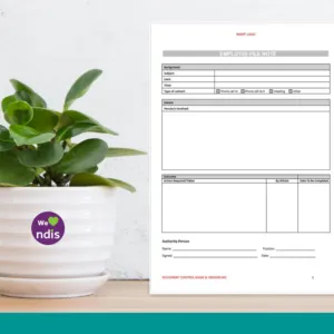 Employee File Note Form