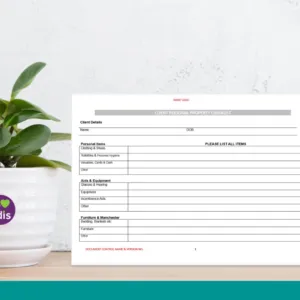 Client Personal Property Checklist Form