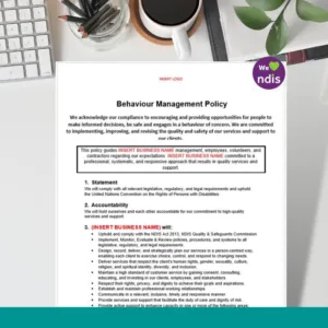 Behaviour Management Policy