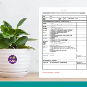 ADL's Assessment Form